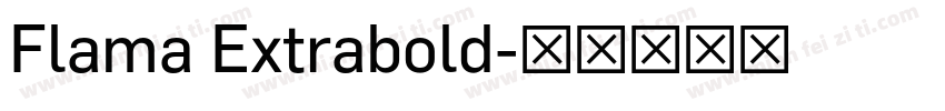 Flama Extrabold字体转换